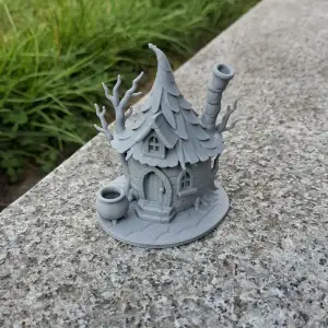 Crooked Cauldron Cottage – Witchy Mini House