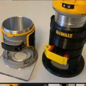 Base for Router Dewalt DCW600 D26200 +/- collection port