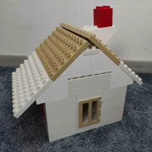 Duplo brick slant smooth and with pins