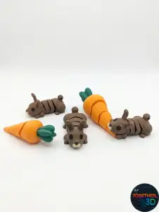 Bunny and carrot flexi - Free commercial rights