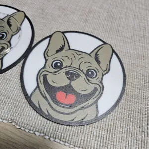 Frenchie (French bulldog) coaster