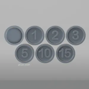 Coins for tabletop games