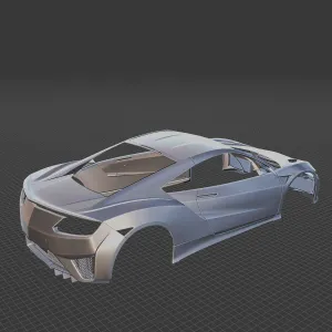 2016 Acura NSX Body STL