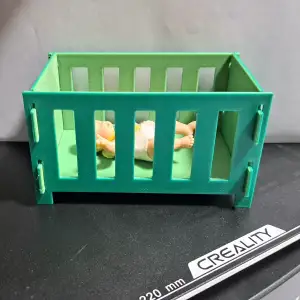 Puppen Mini-Bett, steckbare Verbindungen
