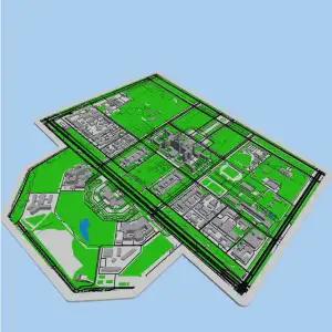 莫斯科国立大学 沙盘微缩模型 Moscow State University - Scale Model