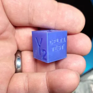 20 x 20mm Delta Printer Test Cube - Shows Correct X - Y - Z