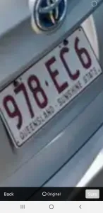 number plate 978CE6