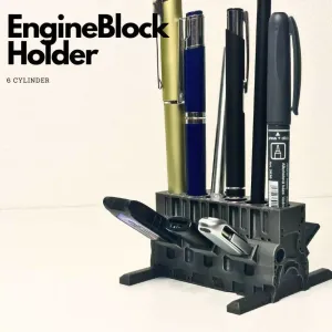 Inline Six-Cylinder Engine Pen Holder (USB, SD, microSD)