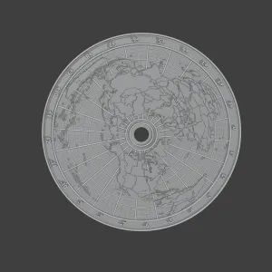 Tiny World Clock a Detailed Time Zone Wheel