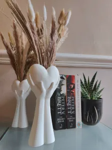 Hands Holding Heart Vase - Valentine's Vase