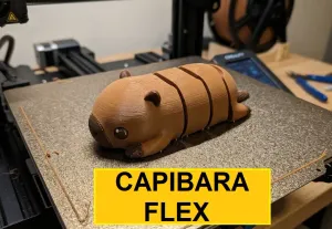 Capibara Articulado Flexi 3D (Carpincho)