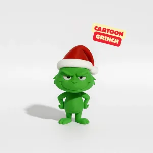 GRINCH CARTOON / 2-PART ASSEMBLY / CHRISTMAS