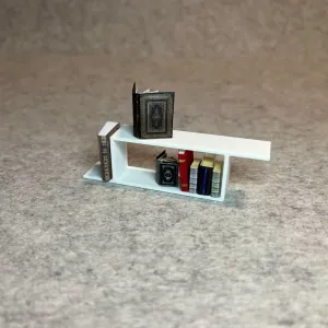 Dollhouse wall bookshelf miniature house