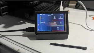 Raspberry Pi 5 case with 3.5 screen insert