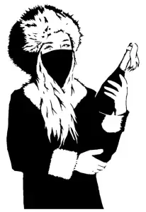 Russian Chick stencil