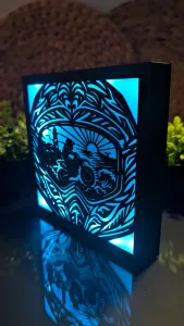 Motocross Helmet & Dirt Bike - Modular Lightbox Insert Panel