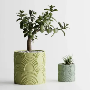 Plant Pot Modern Wavy 1
