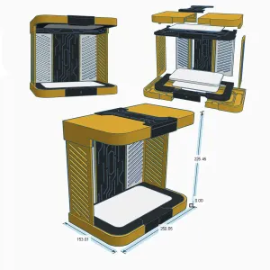 Display Case for 3D Models – V2 (250x220mm)