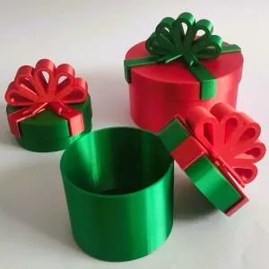 Christmas round gift box