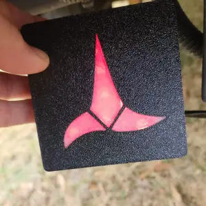 Klingon Brake Light Cover for hitch receiver