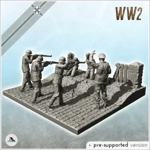Execution scene by German rifle squad with officer (5) - WW2