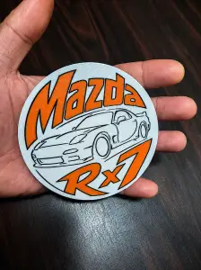 Mazda RX-7 Multicolor Coaster