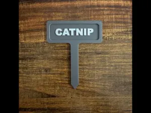 Catnip Garden Marker | 3D Print 3MF | Easy to Print