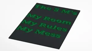 The 3 M's Sign