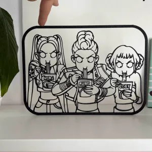 K-Pop Demon Hunters Ramen Wall Decor