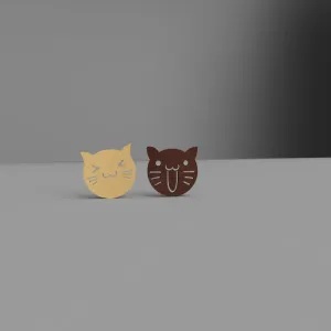 Funny coaster cat