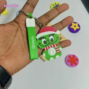 Grinch WiggleEyes Fidget Toy + Keyring