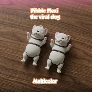 Flexi Pibble, Viral Dog, Eyes Open - Multicolor