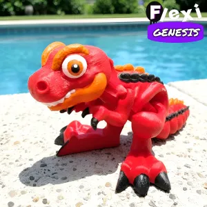 Flexi Genesis T-Rex – Cute flexi Trex+3MF Included
