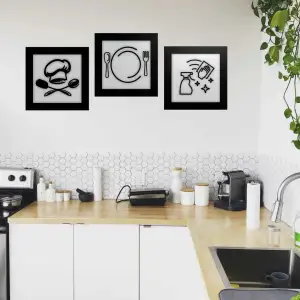 KITCHEN DECOR | COOK - EAT - CLEAN | MODERN DECOR - Art