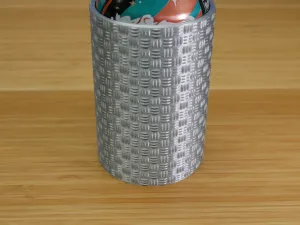 Triple Diamond Tread Plate 12 oz Can Holder