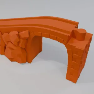 Bridge for a wooden railway