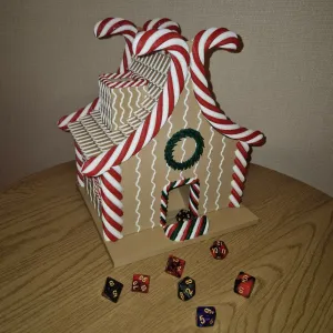Dice tower - Gingerbread House assembly kit by Mazetropolis