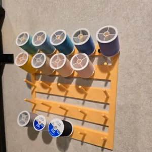 25-Spool Sewing Thread Rack |Heavy Duty & Flush Mount