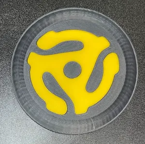Retro 45RPM Vinyl Record Adapter Coasters