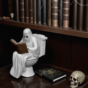Little Ghost on her Throne - Halloween Decoration