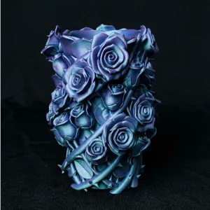 Eternal Rose Bouquet Vase | Floral Sculpture Centerpiece | 3