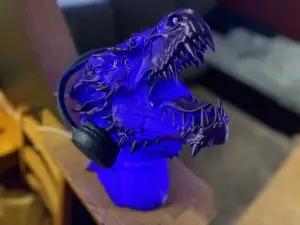 Dragon head-Lamp-headphone holder