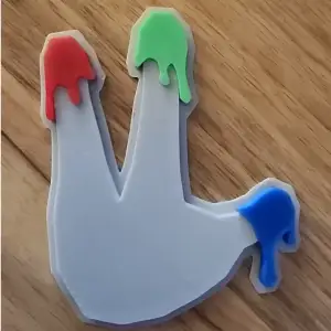 Gtag finger painter badge