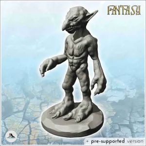 Goblins with large feet and pointed ears (10) - miniatures f