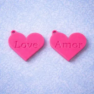 Valentine Heart Keychains Love & Amor