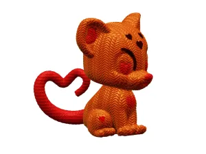 Cute love Cheetah Cub Valentine