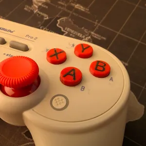 8 Bitdo Pro 2 Buttons with Xbox style labels - No CMS