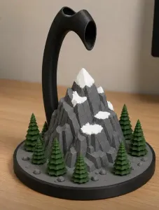 Mountain Landscape Headphones Stand