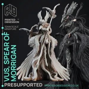 Vus - Spear Maiden to Morrigan - PRESUPPORTED - 32mm Scale