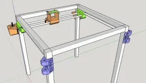 MK8 X carriage for uncrossed belt CoreXY printer